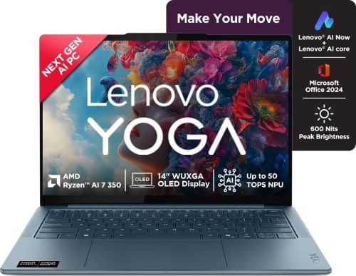 Lenovo Yoga Slim 7 14AKP10 83JY005YIN Laptop (Ryzen AI 7 350/ 32GB/ 1TB SSD/ Win11 Home)