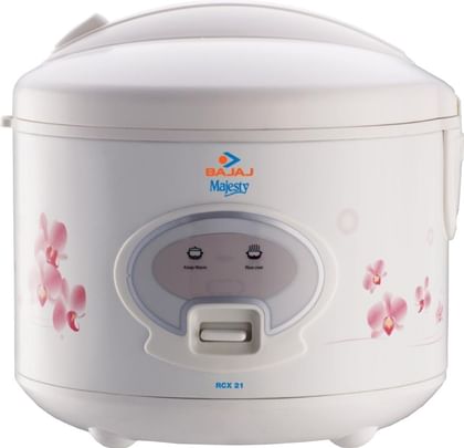 Bajaj Majesty RCX21 1.8 L Electric Rice Cooker with Steaming Feature