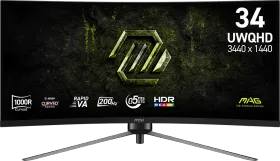 MSI MAG 345CQRF E20 34-inch UWQHD Curved Gaming Monitor