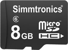 Simmtronics 8GB MicroSDHC Class 6 Memory Card