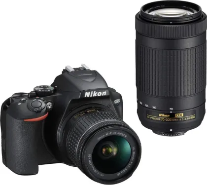 Nikon D3500 DSLR Camera (AF-P 18-55 + 70-300mm Lens)
