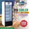 Rockwell RVC390B 358 L Single Glass Door Visi Cooler