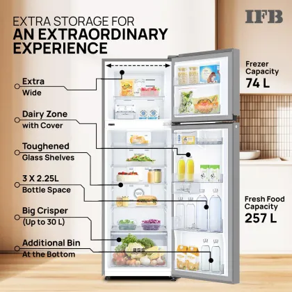 IFB IFBFF-3832DBSET 331 L 2 Star Double Door Refrigerator