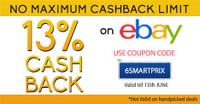 Flat 13% Cashback on Ebay Via Smartprix Android App | No Max. Cashback Limit