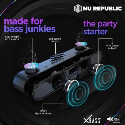 Nu Republic Party Box 16 Bluetooth Speaker