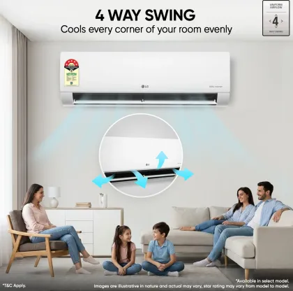 LG US-Q14ENZE 1 Ton 5 Star 2025 Inverter Split AC