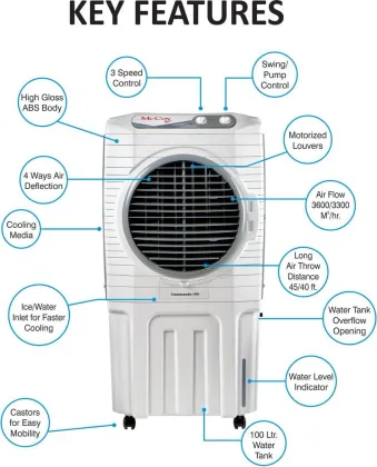 Mccoy Commando 105 L Desert Air Cooler