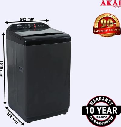 Akai AKFA-80DBGR 8 Kg Fully Automatic Top Load Washing Machine