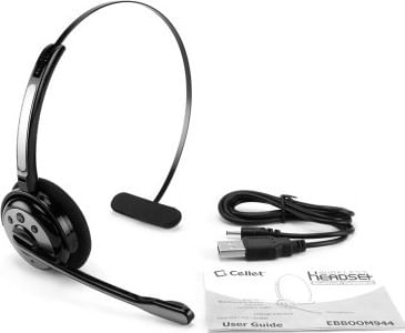 Cellet Wireless Bluetooth Headset with Boom Microphone