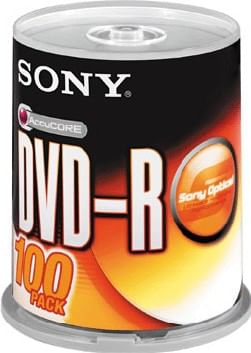 Sony DVD+R 100 Pack Spindle (Pack of 100)