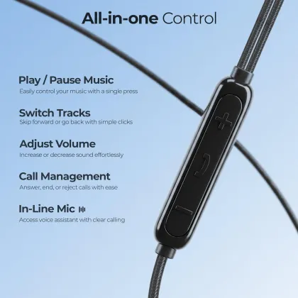 Zebronics Buds C12 Type-C Wired Earphones