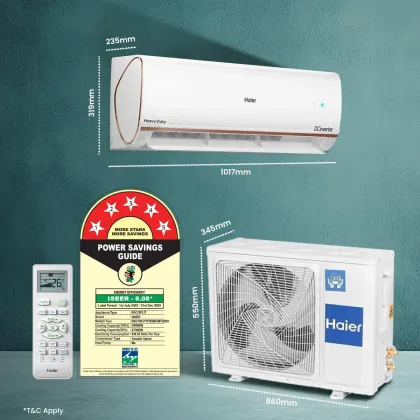 Haier HSU19K-PYFR5BN-INV 1.6 Ton 5 Star 2025 Inverter Split AC