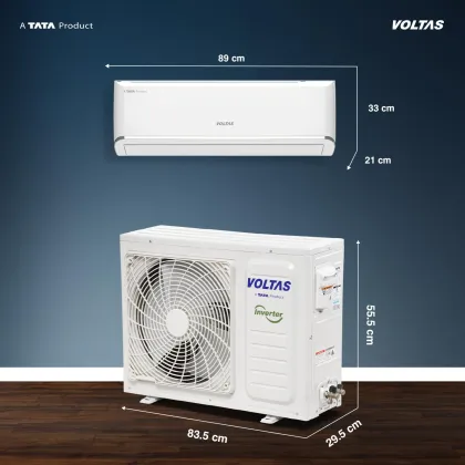 Voltas 125INV Vectra Zen Silver 1 Ton 5 Star 2026 Inverter Split AC