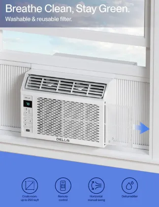 Della ‎048-TL-W6KW 6000 BTU 115V Window AC