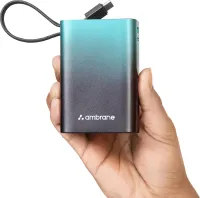 Ambrane 20000mAh Compact & Stylish Powerbank with in-Built Type-C Cable