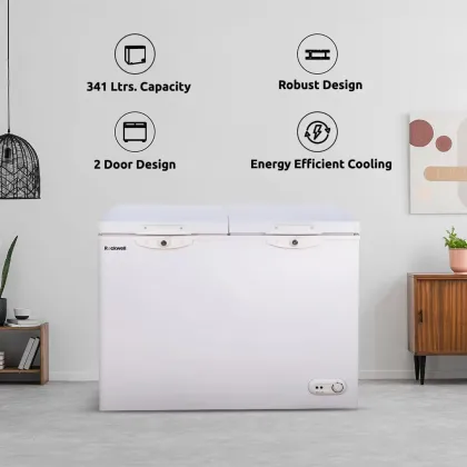 Rockwell COMBI400A 341 L Double Door Deep Freezer