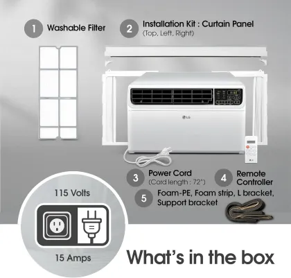 LG LW1222IVSM 12000 BTU 115V Window AC