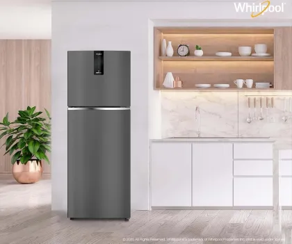 Whirlpool IF INV 278 Lunar Black Conv-Y 235 L 3 Star Double Door Refrigerator