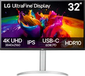 LG UltraFine 32UP83A-W 32 inch UHD 4K Monitor