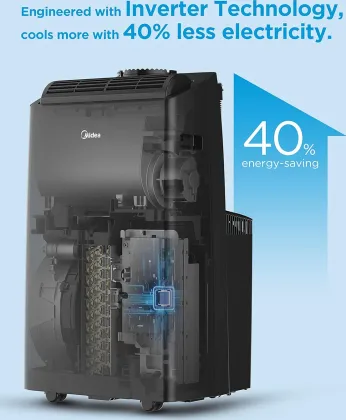 Midea MAP14S1TBL 14000 BTU 115V Portable AC