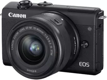 Canon EOS M200 Mirrorless Camera with 15-45 and 55-200 mm Lens