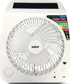 Sanford SF6654RTF 7 inch 3 Blade Rechargeable Solar Table Fan