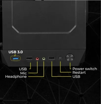 Zebronics ZIUM02 Tower PC (2nd Gen Core i5/ 8 GB RAM/ 500 GB HDD/ 128 GB SSD/ Win 10) - image 3