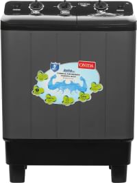 ONIDA 7 kg Semi Automatic Top Load Washing Machine Black, Grey  (S70GR)