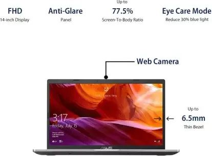 Asus Vivobook X409JA-EK237T Laptop (10th Gen Core i3/ 4GB/ 256GB SSD/ Win10 Home)