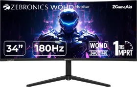 Zebronics N34A 34 inch WQHD Ultrawide Curved Monitor