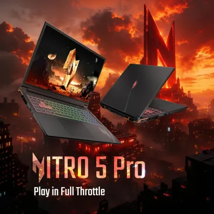 Acer Nitro 5 Pro AN5P16-74G2 2026 Gaming Laptop (14th Gen Core i7/ 16GB/ 1TB SSD/ Win11/ 8GB RTX5050)