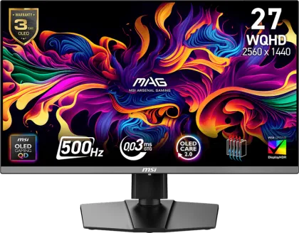 MSI MAG 272QP QD-OLED X50 27 inch Quad HD Gaming Monitor
