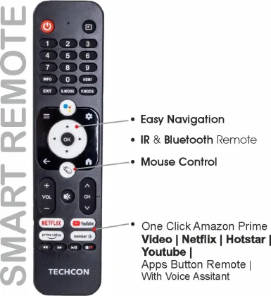 Techcon T432G12 43 inch Ultra HD Smart LED TV