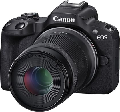 Canon EOS R50 24.2MP Mirrorless Camera (RF-S 18-45mm F/4.5-6.3 IS STM & RF-S 55-210 mm F/5-7.1 IS STM)