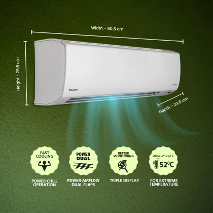 Daikin ATKL50UV16VAF 1.5 Ton 3 Star 2025 Inverter Split AC