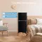Midea MERM45S3ABB 4.5 Cu Ft Double Door Refrigerator