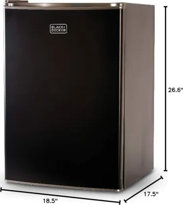 BLACK+DECKER BCRK25B 2.5 Cu Ft Single Door Mini Refrigerator