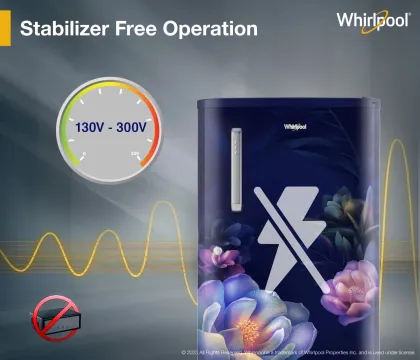 Whirlpool 205 WDE PRM 2S Sapphire Serena-Y 184 L 2 Star Single Door Refrigerator