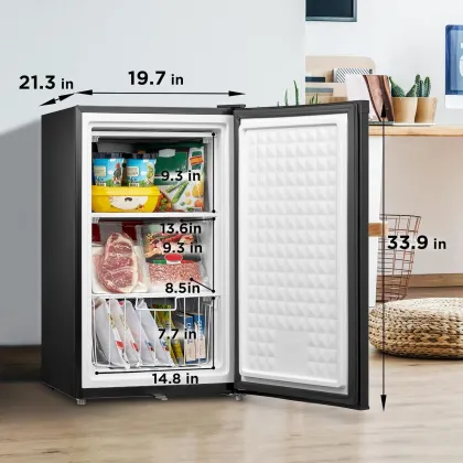 Midea MRU03M2ABB 3 Cu Ft Single Door Upright Freezer