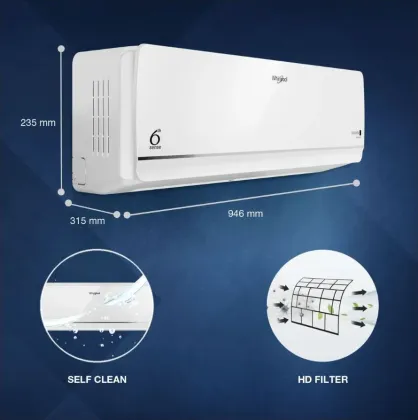 Whirlpool SAI17P36DET0 1.5 Ton 3 Star 2025 Inverter Split AC