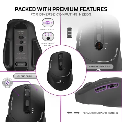 Amkette Hush Pro Epic Wireless Mouse - image 3