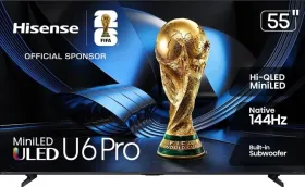 Hisense U6 Pro Series 55 inch Ultra HD 4K Smart Mini LED TV (55U6SF Pro)