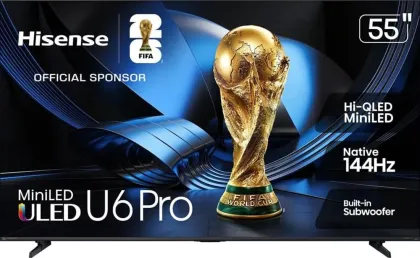 Hisense U6 Pro Series 55 inch Ultra HD 4K Smart Mini LED TV (55U6SF Pro)
