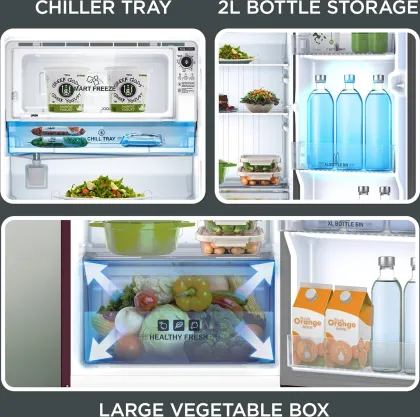 Midea MRD187I2XPAW 187 L 2 Star Single Door Refrigerator