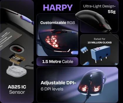 Kreo Harpy 55g Gaming Mouse - image 3