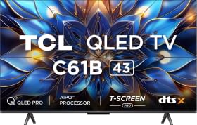 TCL C61B 43 inch Ultra HD 4K Smart QLED TV (43C61B)