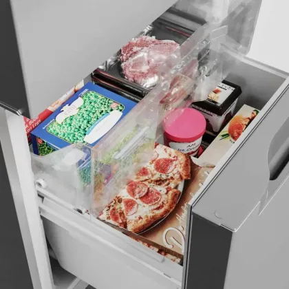 Midea MRB19B7AST 18.7 Cu Ft Double Door Refrigerator