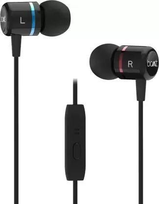 boAt Bassheads 107 black Wired Headset with Mic