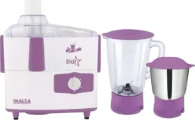 Inalsa Star 450W Juicer Mixer Grinder (2 Jars)