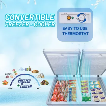 Rockwell SFR350DDU 305 L Double Door Deep Freezer